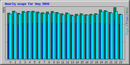 Hourly usage for May 2026
